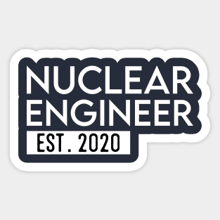 nuclear engineer graduation Sticker